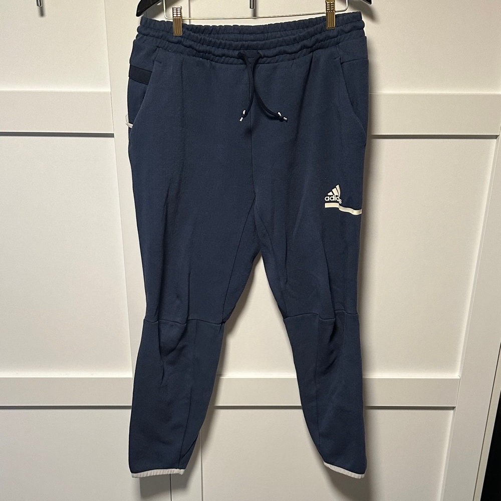 Adidas Dark Blue Sweatpants with Logo